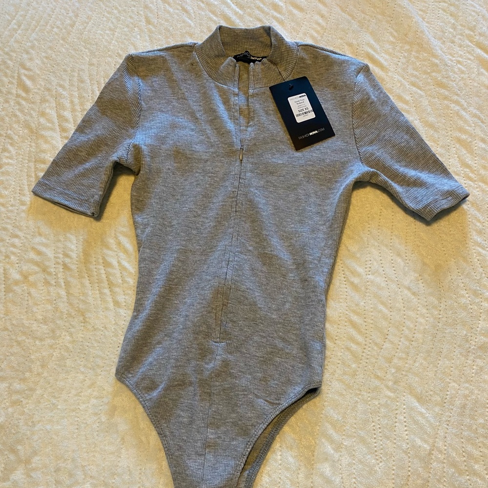 Body suit. Gray. New! - Picture 1 of 5